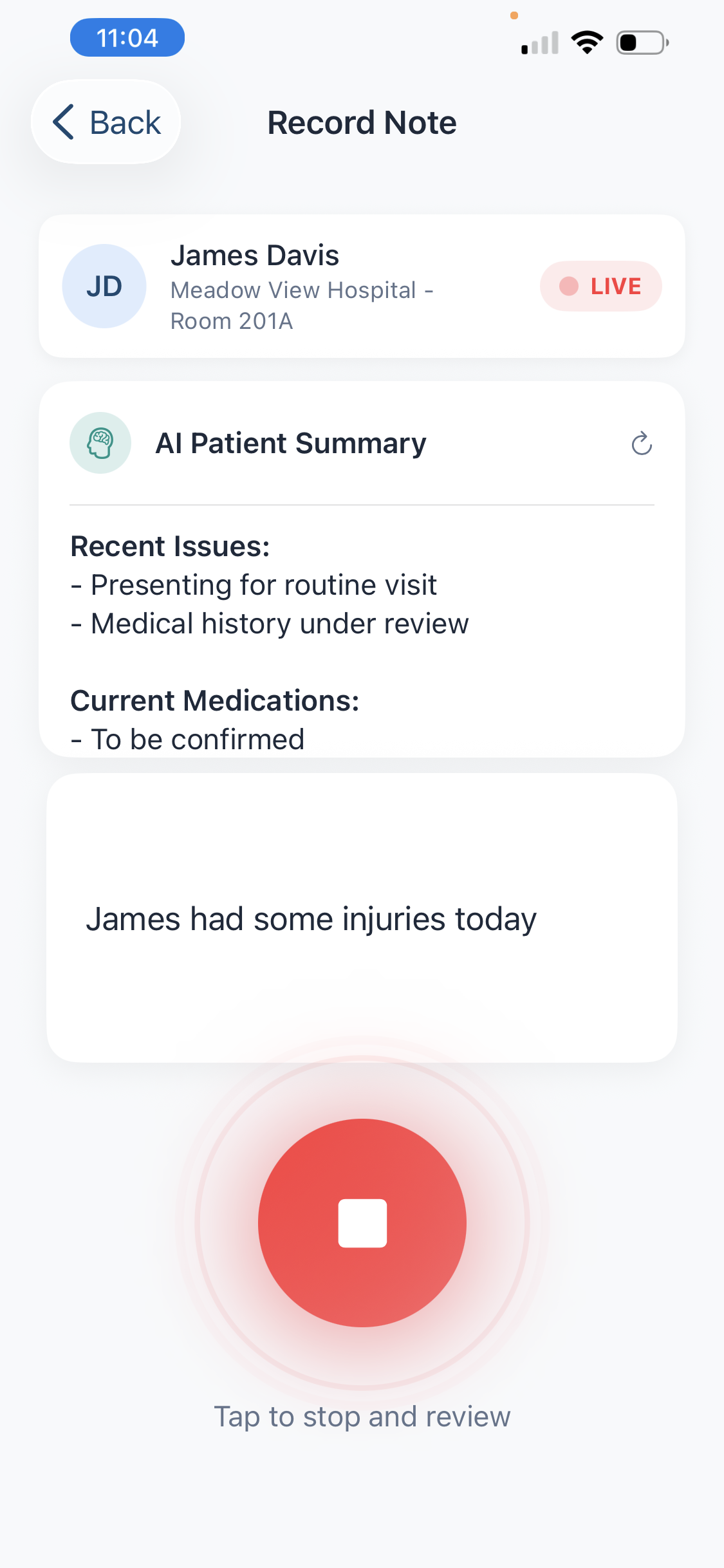 Hero - Voice-Powered Bedside Documentation